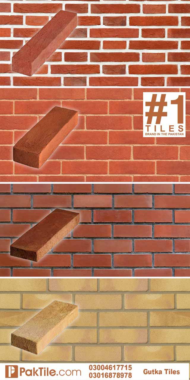 Facing gutka bricks in karachi Khaprail Tiles