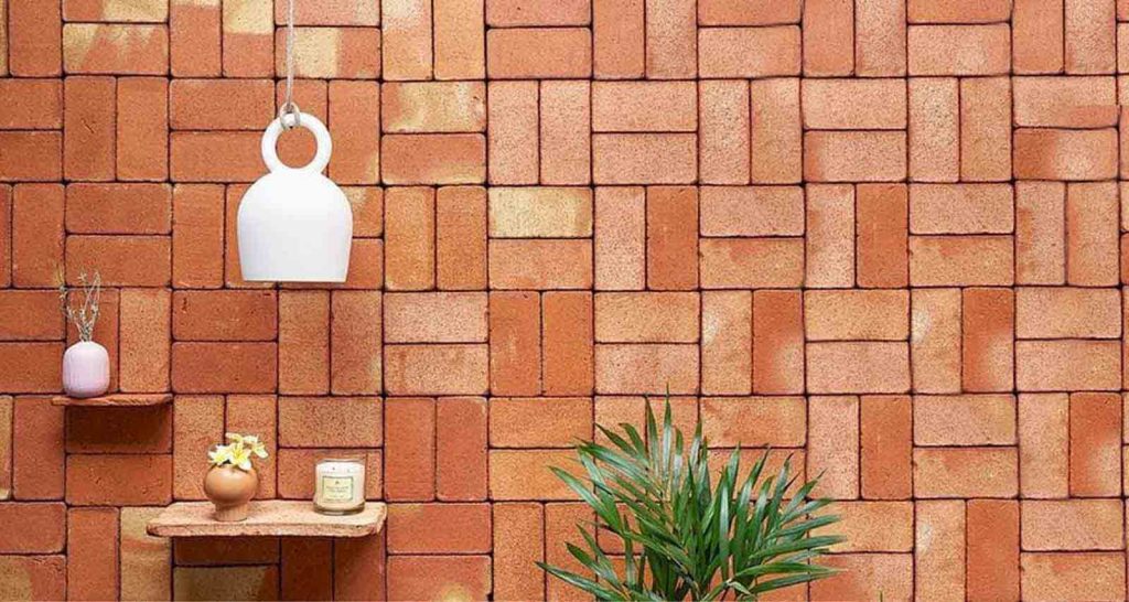 Natural Red Gutka Bricks Wall Façade Tiles Design Price in Pakistan